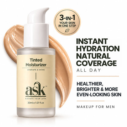 Tinted Sunscreen Moisturizer for Men-30ml | For All Skin Type
