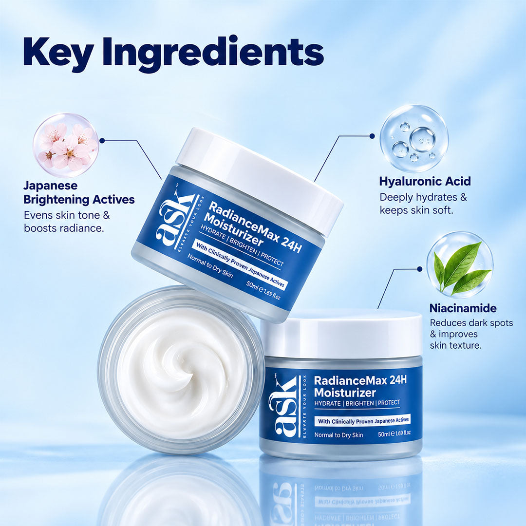 RadianceMax 24H Face Moisturizer Cream- 50 ml | For Normal To Dry Skin