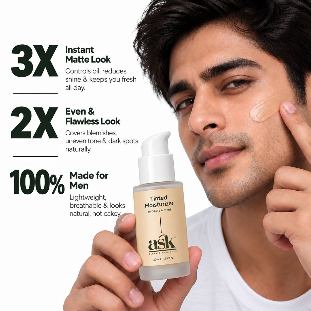 Tinted Sunscreen Moisturizer for Men-30ml | For All Skin Type