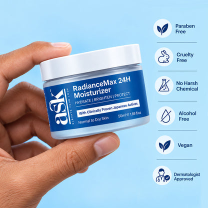 RadianceMax 24H Face Moisturizer Cream- 50 ml | For Normal To Dry Skin