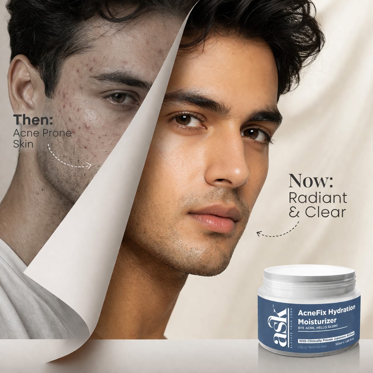AcneFix Hydration Moisturizer for Men-50 ml | For Oily Skin to Normal Skin